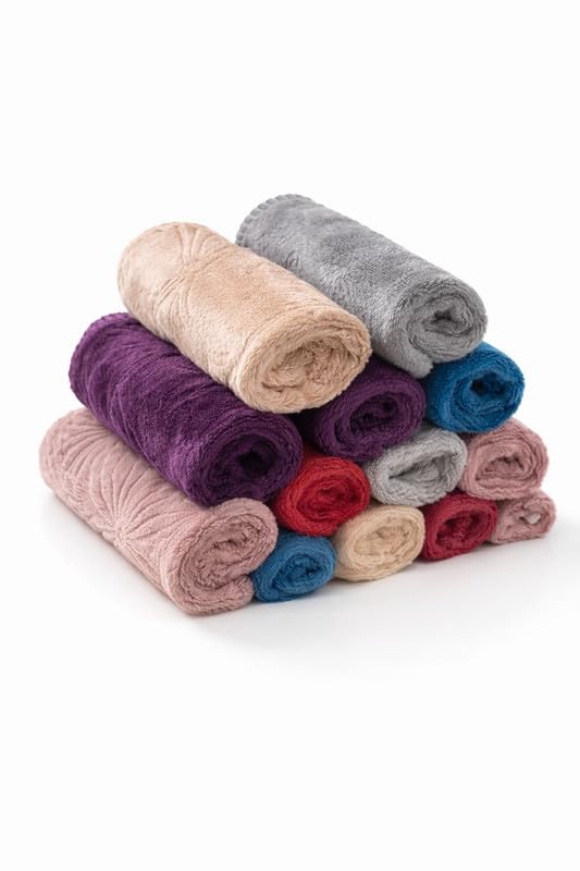 Soft Women Handkerchief Set – Ladies Face Towel Rumaal, Ultra Soft Daily Use Handkerchief for Women,Kids (Pack of 12)