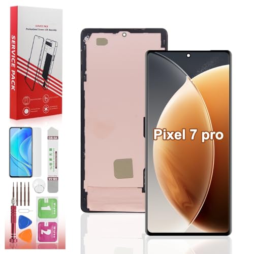 Suprescreen OLED for Google Pixel 7 Pro Screen Replacement OLED Touch Screen Digitizer Assembly for Pixel 7 Pro GP4BC GE2AE Display with Tools (Not for Pixel 7A / 7)