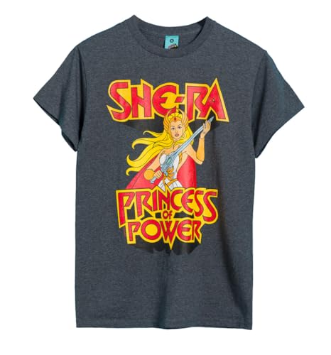 Image of Masters of The Universe She Ra Princess of Power Charcoal Marl T Shirt