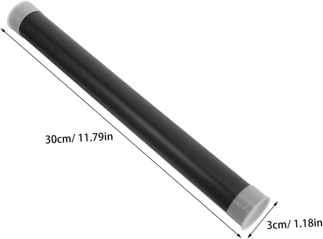 Black Plastic Mailing Tubes with Caps, 10pcs Portable Storage Xmas