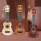 NUOBESTY Mini-Ukulele-Gitarre FüR Kinder, 4-Saiten Plastik Spielzeuggitarre, Musikinstrument Lernspielzeug, PäDagogisches Musikspielzeug FüR Musikunterricht Und Geschenke, Beige