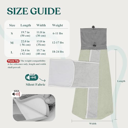 Image of Supet Cat Grooming Wrap for Cutting Nails, Self-Adhesive Calm Cat Swaddle | Bite-Proof Mesh Hood & Thick Waist Strap Anti-Escape Anti-Scratch Bag for Nail Trimming, Medication, Ear Cleaning (Green L)