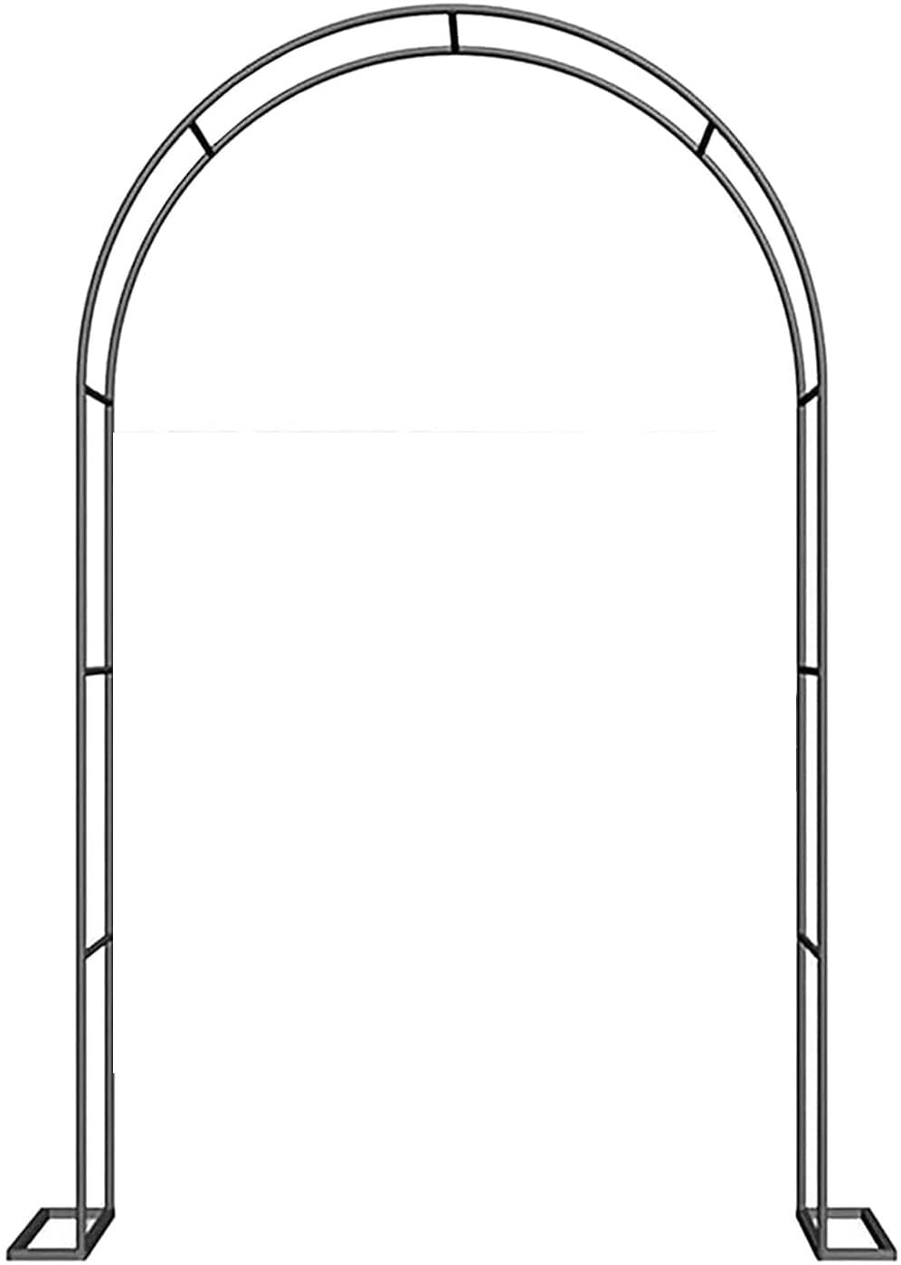 Tonnelles de jardin et arche de mariage en métal noir pour décoration de fête et cour