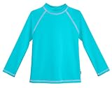 City Threads LS Little Girls' Rashguard Swimming Suit Swim Tshirt Tee UPF50+ Sun Protection for Beac