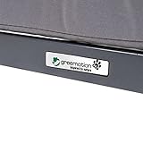greemotion PET Hundebett mit Dach aus Aluminium und 100% Polyester, 63 x 65 x 65 cm Hundeliege grau