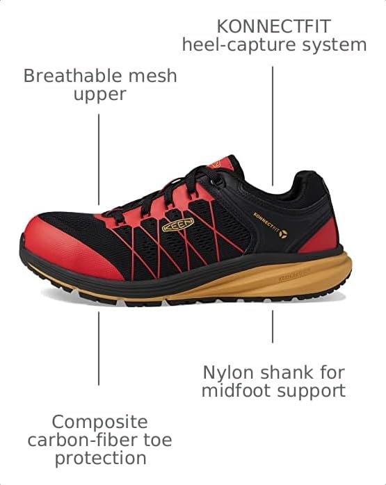 Image of KEEN Utility Men's Vista Energy Low Height Sneakers Composite Toe Industrial Work Shoes
