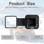 2" Trailer Hitch Cover [Reinforced Rubber Strap] Heavy Duty Rustproof Flat - Image 2