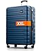 Travely Polycarbonat Koffer Groß 87cm XXL - 150L Innenvolumen, sehr robuster Hartschalenkoffer mit sanften Rollen & TSA Schloss, Reisekoffer, Handgepäck Koffer, Reisekoffer mit Rollen
