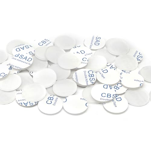 APOMOONS 50 Pezzi Gommini Antiscivolo Gommini Adesivi,25 mm Gommini Trasparenti Adesivi Silicone Adesivi Feltrini Trasparenti,Adesivi Rotondo per Piano Mobili Tavolo in Vetro