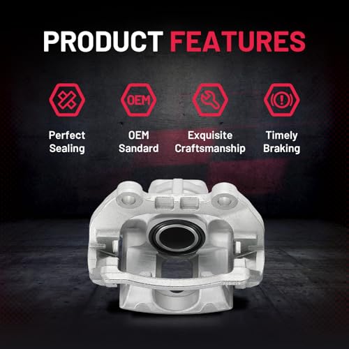 Image of BDFHYK 18-B4804 18-B4805 Rear Disc Brake Caliper Assembly Compatible with Chevrolet SSR /Trailblazer /Trailblazer EXT, for GMC Envoy XL /XUV, for Buick Rainier, 2002-2009 GAS 2pcs