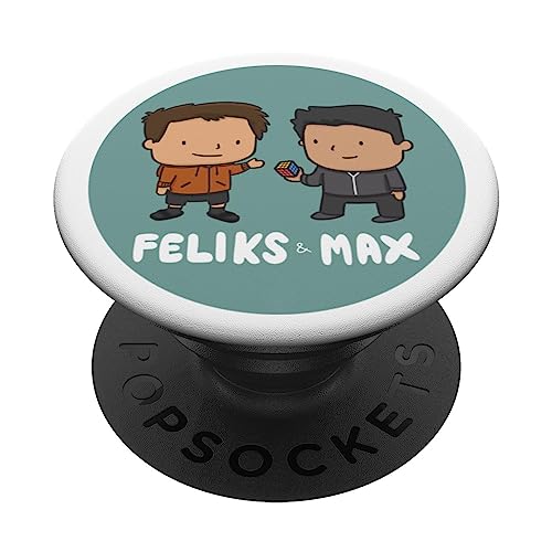 Feliks and Max PopSockets Swappable PopGrip, Black