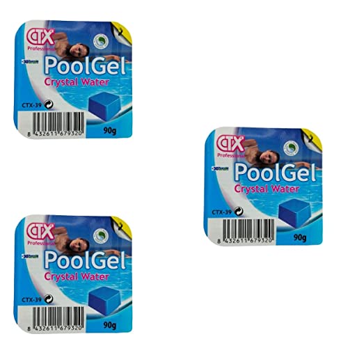 RASMACOR Pack 3 Unidades Floculante Gel monodosis| PoolGel CTX-39 Astralpool | Limpiador y clarificador de Agua para Piscinas| Transparencia Total del Agua |