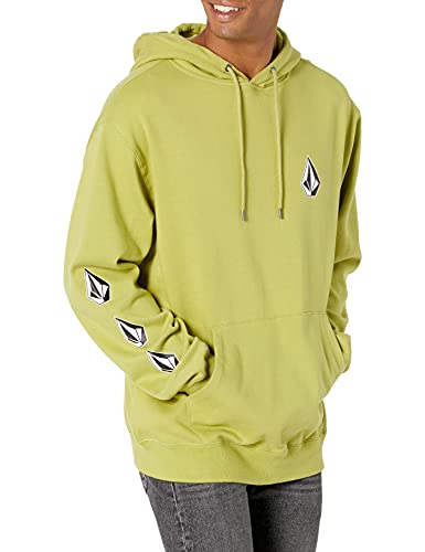 Volcom mens Iconic Stone Po Hooded Sweatshirt, Oasis, Large US