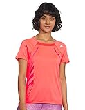 Soft fabric adidas Heat.Rdy tee W Camiseta de Manga Corta, Mujer, Solar Red, XS