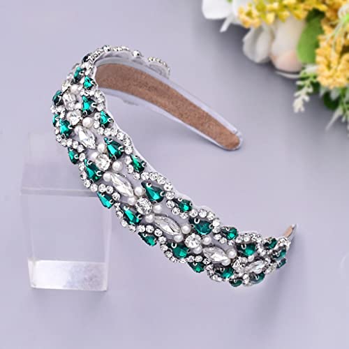 NXYJD Diadema de cristal brillante for novia, diadema de princesa con diamantes de imitación for mujer (Color : White) Cover