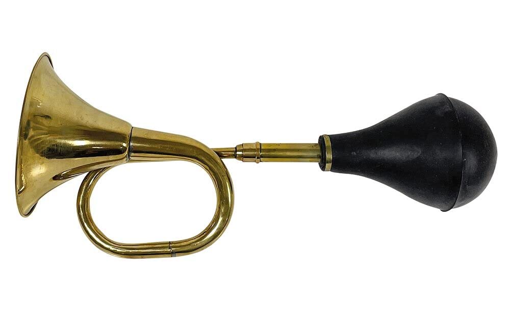 zeitzone Ballhupe Oldtimer Nostalgie Hupe Messing Horn Laut Vintage Antik Stil