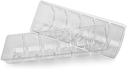Paper Mart Macarons Plastic Inserts, 6 Cell Tray for Macaron Boxes, 2 Inches Wide, 100 Pack of Inserts