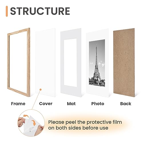 Upsimples Natural Gallery Wall Picture Frame Set of 5 #TOP7