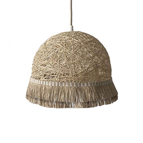 Plafonnier style Boho JUTE II pour éclairage doux salon