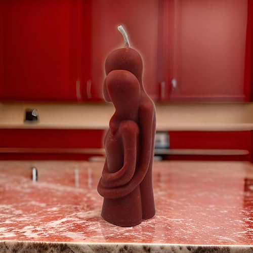 Image of Ein Sof Valentine Day Special Love Couple Candle - Scented Raspberry Valentine's Day Decoration Items, Romantic Gift for Girlfriend Husband Wife Boyfriend, 10-12 Hour Long Burning Candles