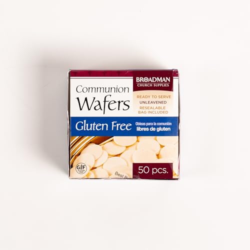 Broadman Church Supplies Communion Wafer, Gluten Free, 50 Count
