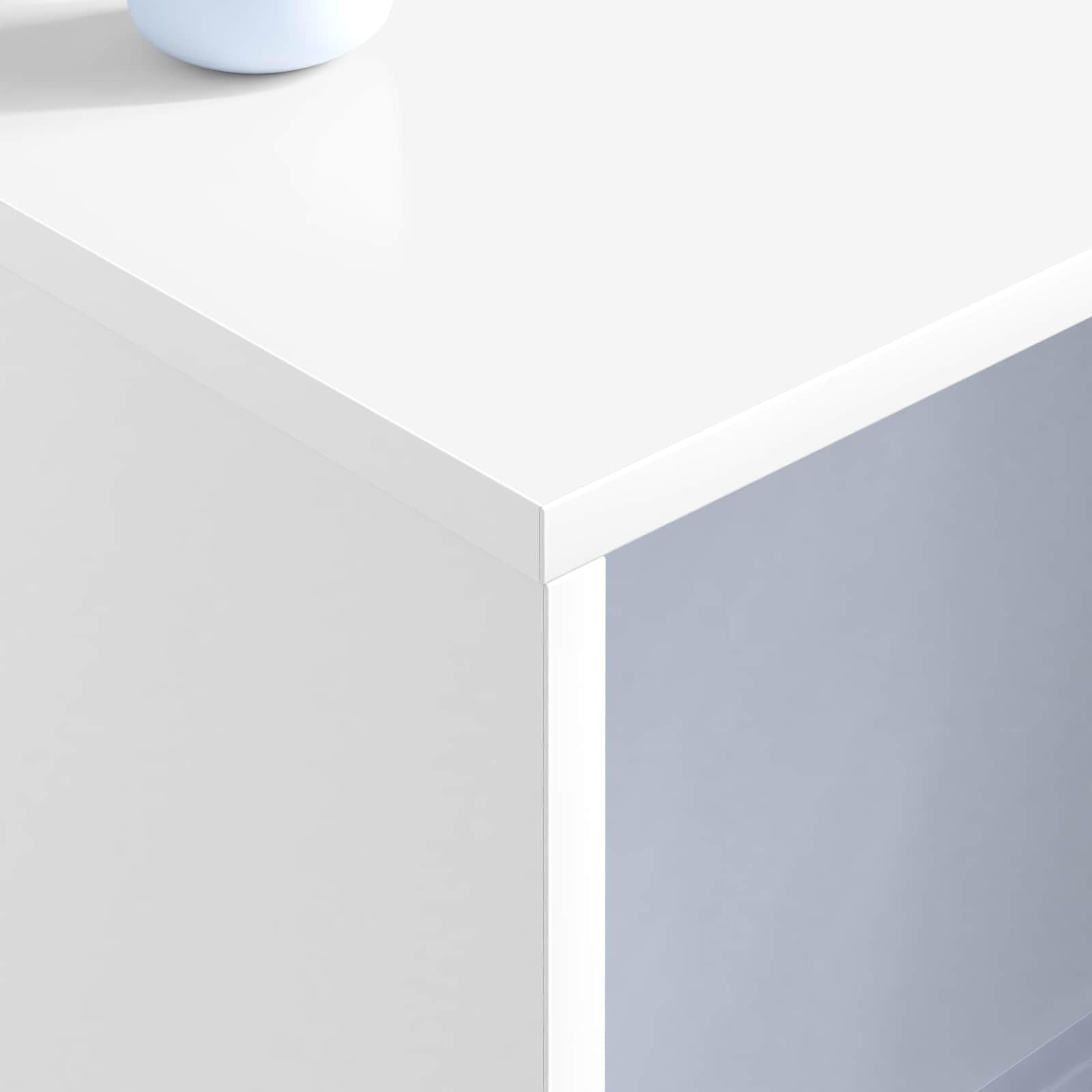 Bureau Mural Blanc en Bois d'Ingénierie 100 x 45 x 30 cm