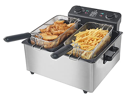 Senya Friteuse électrique cuve Amovible INOX 6L Family Fryer SYCK-DF006, Métal, 6 liters