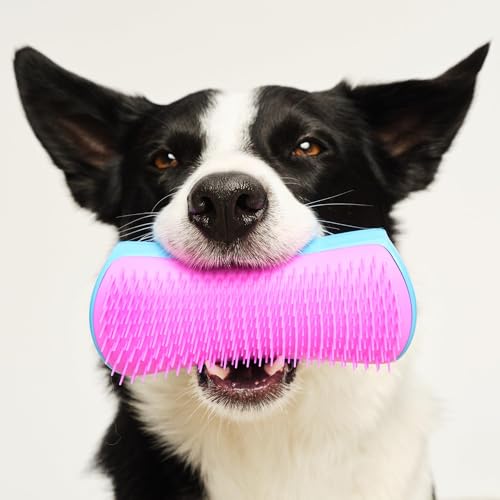 Miniatura 7 de Pet Teezer Cepillo Deslanador Grande Pet Teezer Para Perro - Cepillo Para Perros Apto Para Uso En Seco O En Mojado - Para Reducir La Caída Del Pelo - Azul Y Rosa