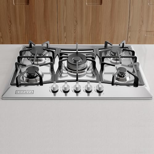 Empava 30" Stainless Steel 5 Italy Sabaf Burners Stove Top Gas Cooktop EMPV-30GC0A5