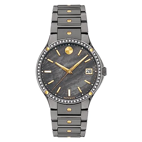 Movado-Se-Quartz-Grey-MOP-Round-Crystal-Dial-Womens-Watch-0607542
