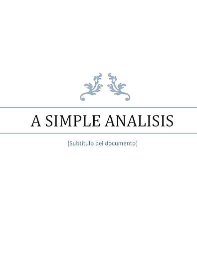 A simple analysis
