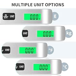 Blendura portable digital luggage scale travel suitcase scale with tare function max capacity 50 kg110 lb for travel