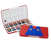 KENOBEE 24 Game Card Case متوافق مع Nintendo Switch / Switch Lite / Switch OLED 2021 ، 24 Slot Storage Holder for SD Card & amp؛ Switch Game Card ، Slim Portable Storage Cartridge Box for Travel Carrying