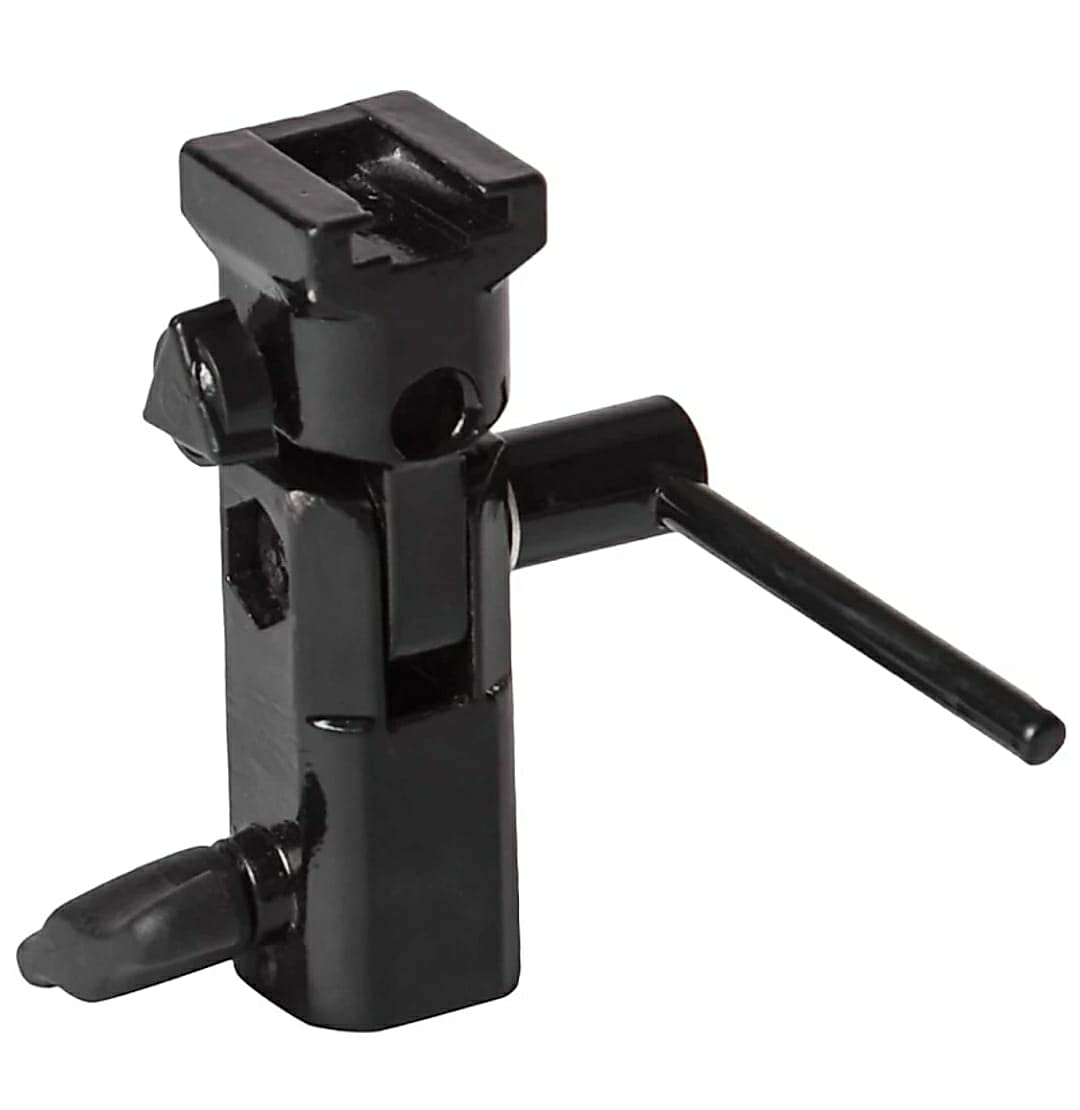 HIFFIN S1 Umbrella Bracket Heavy Duty Flash Light Stand Umbrella Holder B Bracket Speedlite Holder (CNC Aluminium) in Black Color