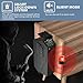 Z ZLJUAN Mounted Gun Safe for Pistols,Quick-Access Handgun Safe for Nightstand Bedside Desk Bed Gun Safes,Pistol Safe with Biometric Fingerprint, Keypad Lock,Key