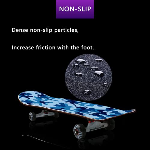 SUPNON Custom Skateboards Grip Tape, Personalized with Image Text Photo Longboards Griptape Sandpaper for Rollerboard, 9x33 Inch, Black