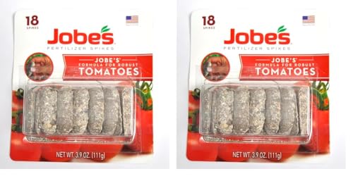 Jobe’s Fertilizer Spikes for Tomato Plants, 18 Spikes (Pack of 2)