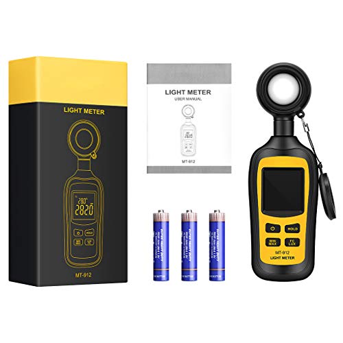 Light Meter Digital Illuminance Meter Handheld Ambient Temperature Measurer, Range up to 200,000 Lux, Luxmeter with 4 Digit Color LCD Screen by URCERI - Image 7