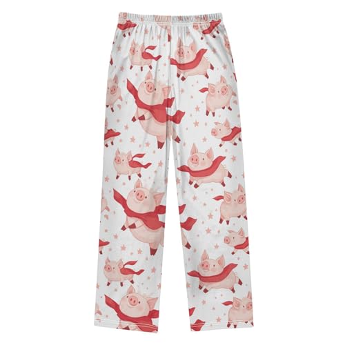 Super Pig Boys Pants Boys Athletic Pants Long Pant for Boywith Pockets Wide-Leg Size 6-14Y2