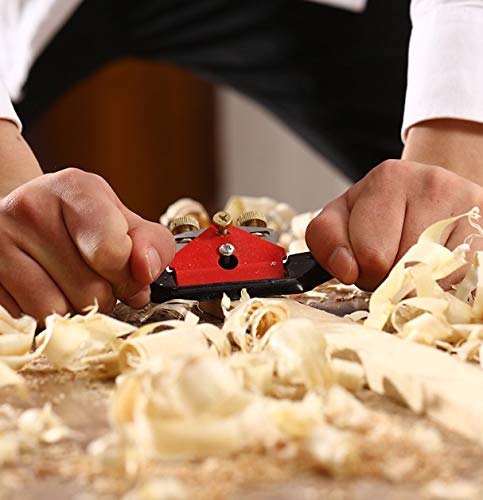 Pialla a Mano per la Lavorazione del Legno Utensili manuali per rifinitura Utensile Manuale per Legno con Vite/Lama (Lunghezza Corpo: Due Viti 5 Lame)