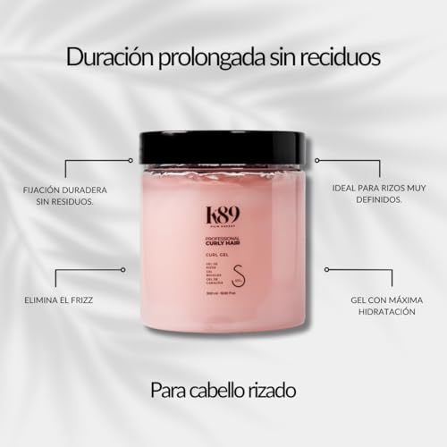 K89 Professional Curly Hair Mousse Strong 200ml - Mousse para Definición y Volumen Sin Apelmazar, Ideal para Método Curly y Cabello Rizado - imagen 7