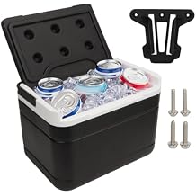 Cart Ice Cooler Heat Cold Retention 24.022.0 Cart Ice Cooler with Mounting Bracket Kit 6L Capacity Portable Fit Replacement for E Z Cart