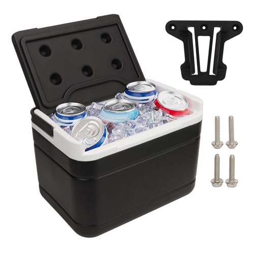 Culnflun Enfriador de Carrito de de 6L con Kit de Soporte de Montaje, Cofre de Hielo portátil para Carrito de, enfriamiento de Larga duración, fácil de Instalar