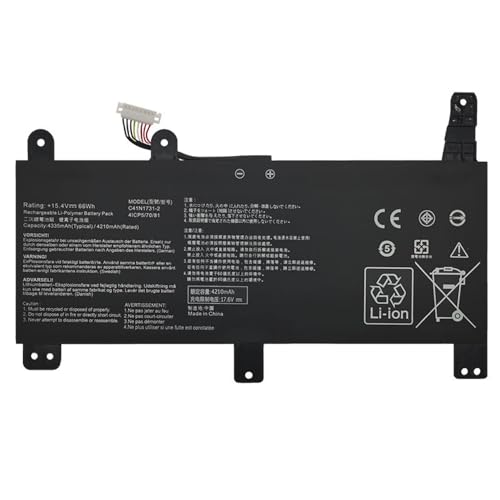Batterie haute capacité C41N1731-2 pour PC portable gamer GL504GS