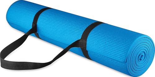 Fitvids 1/4-inch Thick High Density Exercise Yoga Mat...