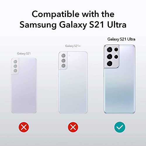 Image of NISHTECH for Samsung Galaxy S21 Ultra Premium Transparent Hybrid Soft Slim Dust Proof Back Case Cover Silicone with Camera Protection