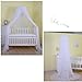 Cdycam Baby Infant Toddler Bed Dome Cots Mosquito Netting Hanging Bed Net Mosquito Bar Frame Palace-Style Crib Bedding Set (White Mosquito Netting Only, Without Stand)