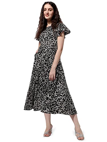 Image of QIQI Women's Crepe A-Line Maxi Casual Dress