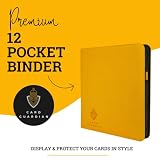 Card Guardian Segregator premium z 12 kieszeniami na 480 kart – boczne kieszenie do gier karcianych TCG (żółty)