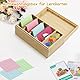 Fosoloni A7 Karteikarten Box Karteikasten Holz mit Deckel Vokabelbox Lernkarteibox Holz für Büro Schulen und Heim（Karteikarten Nicht im Enthalten） 22cm*12.6cm*9cm